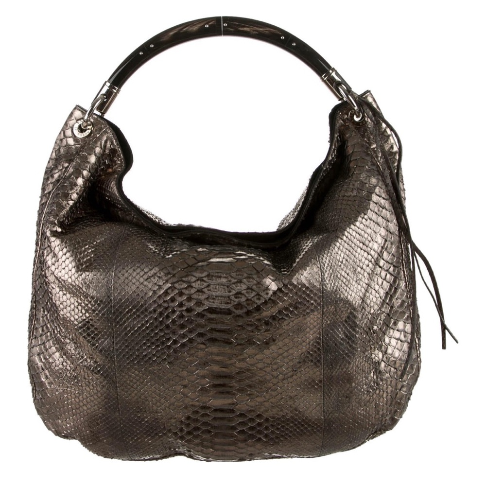 Ralph Lauren Black Python Snakeskin Purse Shoulder Bag